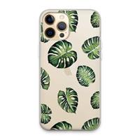 CaseCompany Tropische bladeren: iPhone 13 Pro Max Transparant Hoesje