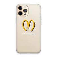 CaseCompany I'm lovin' you: iPhone 13 Pro Max Transparant Hoesje