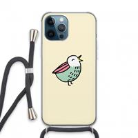CaseCompany Birdy: iPhone 13 Pro Max Transparant Hoesje met koord