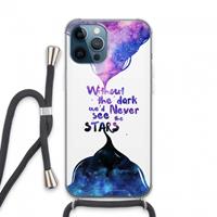 CaseCompany Stars quote: iPhone 13 Pro Max Transparant Hoesje met koord