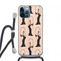 CaseCompany Pop Some Kim: iPhone 13 Pro Max Transparant Hoesje met koord