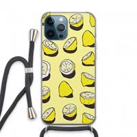 CaseCompany When Life Gives You Lemons...: iPhone 13 Pro Max Transparant Hoesje met koord