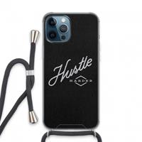 CaseCompany Hustle: iPhone 13 Pro Max Transparant Hoesje met koord