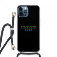CaseCompany Retro: iPhone 13 Pro Max Transparant Hoesje met koord