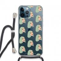 CaseCompany King Kylie: iPhone 13 Pro Max Transparant Hoesje met koord