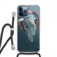 CaseCompany Golden Falcon: iPhone 13 Pro Max Transparant Hoesje met koord