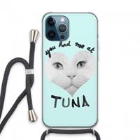 CaseCompany You had me at tuna: iPhone 13 Pro Max Transparant Hoesje met koord