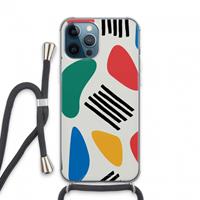 CaseCompany Illustratieve pop 1: iPhone 13 Pro Max Transparant Hoesje met koord