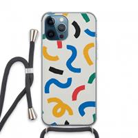 CaseCompany Illustratieve pop 2: iPhone 13 Pro Max Transparant Hoesje met koord