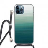 CaseCompany Ocean: iPhone 13 Pro Max Transparant Hoesje met koord