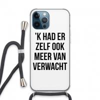 CaseCompany Meer verwacht: iPhone 13 Pro Max Transparant Hoesje met koord