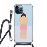 CaseCompany Mirror: iPhone 13 Pro Max Transparant Hoesje met koord