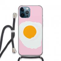 CaseCompany Sunny side up: iPhone 13 Pro Max Transparant Hoesje met koord