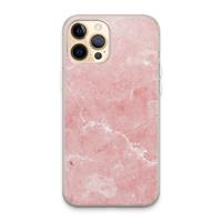 CaseCompany Roze marmer: iPhone 13 Pro Max Transparant Hoesje