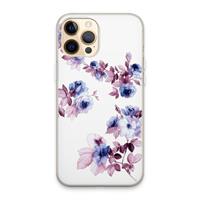 CaseCompany Waterverf bloemen: iPhone 13 Pro Max Transparant Hoesje