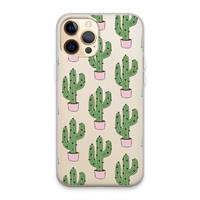 CaseCompany Cactus Lover: iPhone 13 Pro Max Transparant Hoesje
