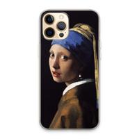CaseCompany The Pearl Earring: iPhone 13 Pro Max Transparant Hoesje