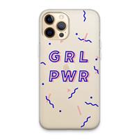CaseCompany GRL PWR: iPhone 13 Pro Max Transparant Hoesje