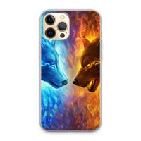 CaseCompany Fire & Ice: iPhone 13 Pro Max Transparant Hoesje