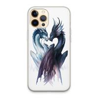 CaseCompany Yin Yang Dragons: iPhone 13 Pro Max Transparant Hoesje