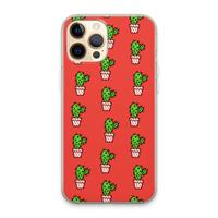 CaseCompany Mini cactus: iPhone 13 Pro Max Transparant Hoesje