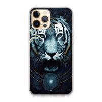 CaseCompany Darkness Tiger: iPhone 13 Pro Max Transparant Hoesje