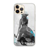 CaseCompany I will not feel a thing: iPhone 13 Pro Max Transparant Hoesje