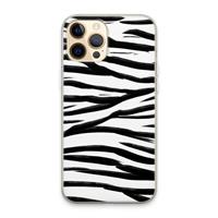 CaseCompany Zebra pattern: iPhone 13 Pro Max Transparant Hoesje