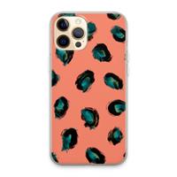 CaseCompany Pink Cheetah: iPhone 13 Pro Max Transparant Hoesje