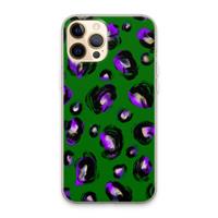 CaseCompany Green Cheetah: iPhone 13 Pro Max Transparant Hoesje