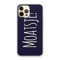 CaseCompany Moatsje!: iPhone 13 Pro Max Transparant Hoesje