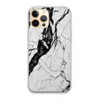 CaseCompany Witte marmer 2: iPhone 13 Pro Max Transparant Hoesje