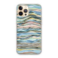 CaseCompany Watercolor Agate: iPhone 13 Pro Max Transparant Hoesje