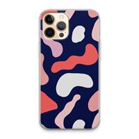 CaseCompany Memphis Shapes Pink: iPhone 13 Pro Max Transparant Hoesje
