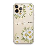 CaseCompany Daisies: iPhone 13 Pro Max Transparant Hoesje
