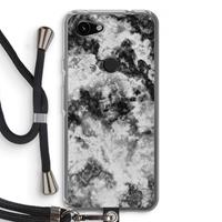 CaseCompany Onweer: Pixel 3a Transparant Hoesje met koord