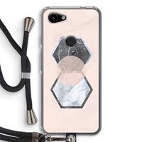 CaseCompany Creatieve toets: Pixel 3a Transparant Hoesje met koord