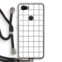 CaseCompany Rooster: Pixel 3a Transparant Hoesje met koord