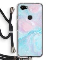 CaseCompany Fantasie pastel: Pixel 3a Transparant Hoesje met koord