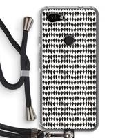 CaseCompany Crazy shapes: Pixel 3a Transparant Hoesje met koord