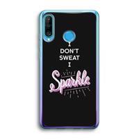 CaseCompany Sparkle quote: Huawei P30 Lite Transparant Hoesje