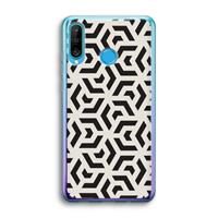 CaseCompany Crazy pattern: Huawei P30 Lite Transparant Hoesje
