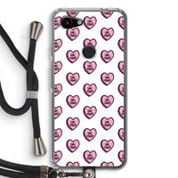 CaseCompany GIRL POWER: Pixel 3a Transparant Hoesje met koord