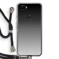 CaseCompany Musketon Halftone: Pixel 3a Transparant Hoesje met koord