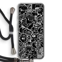 CaseCompany Vexx Black City : Pixel 3a Transparant Hoesje met koord