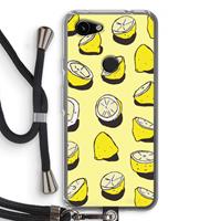 CaseCompany When Life Gives You Lemons...: Pixel 3a Transparant Hoesje met koord