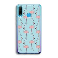 CaseCompany Anything Flamingoes: Huawei P30 Lite Transparant Hoesje