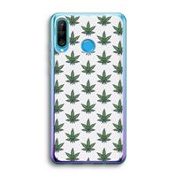 CaseCompany Weed: Huawei P30 Lite Transparant Hoesje