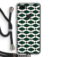 CaseCompany Moroccan tiles: Pixel 3a Transparant Hoesje met koord