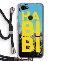 CaseCompany Habibi Majorelle : Pixel 3a Transparant Hoesje met koord